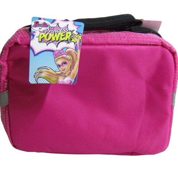 BARBIE NWT Princess Power Pink Lunch Insulated Soft Sided Bag Empowerment Rare - Picture 3 of 4